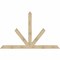 Ekena Millwork Saratoga Rough Sawn Timber Gable Bracket, Douglas Fir, 108"W x 68"H x 4"D x 6"F, 15/12 Pitch GBW108X68X0406SAR00RDF - alternate 1
